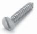Parafuso Auto-Atarraxante Cabe�a Chata com Fenda: A�o Inoxid�vel - A2 / Dimens�es - DIN 7972 / Rosca - DIN 7970